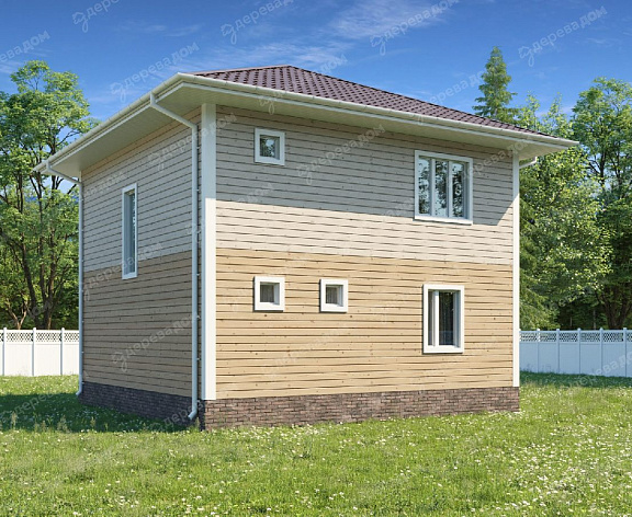 Каркасный дом 8х8 «Байкал 19»