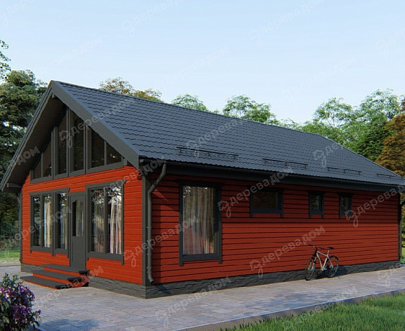 Каркасный дом 11,5х8 «Байкал 12»