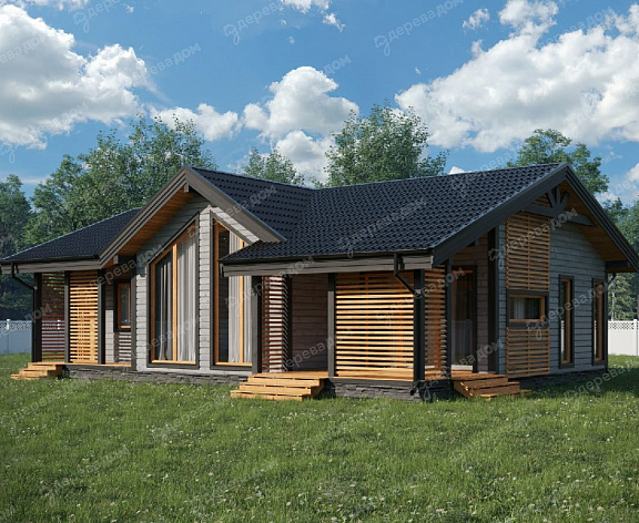Каркасный дом 13х8,5 «Байкал 14»